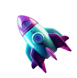 gradient-rocketship-3d gradient-rocketship-3d
