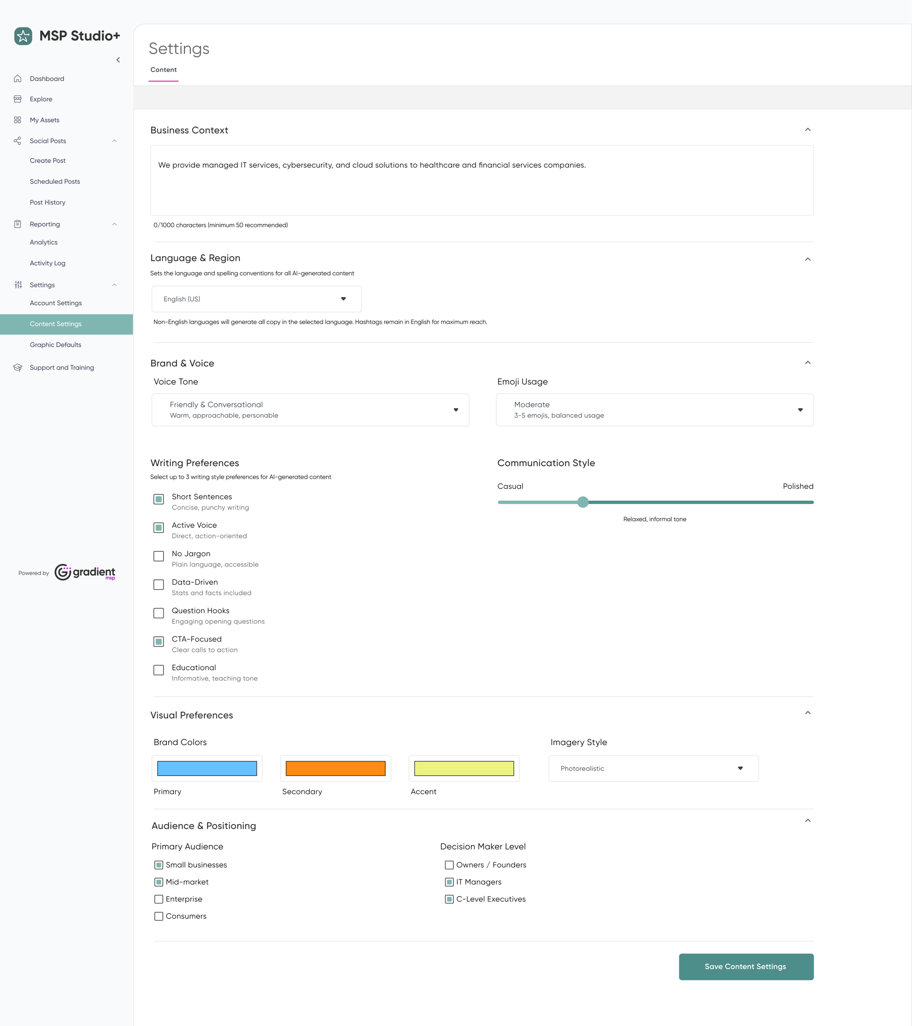 MSP Studio+ Effortless Social Media Marketing for MSPs