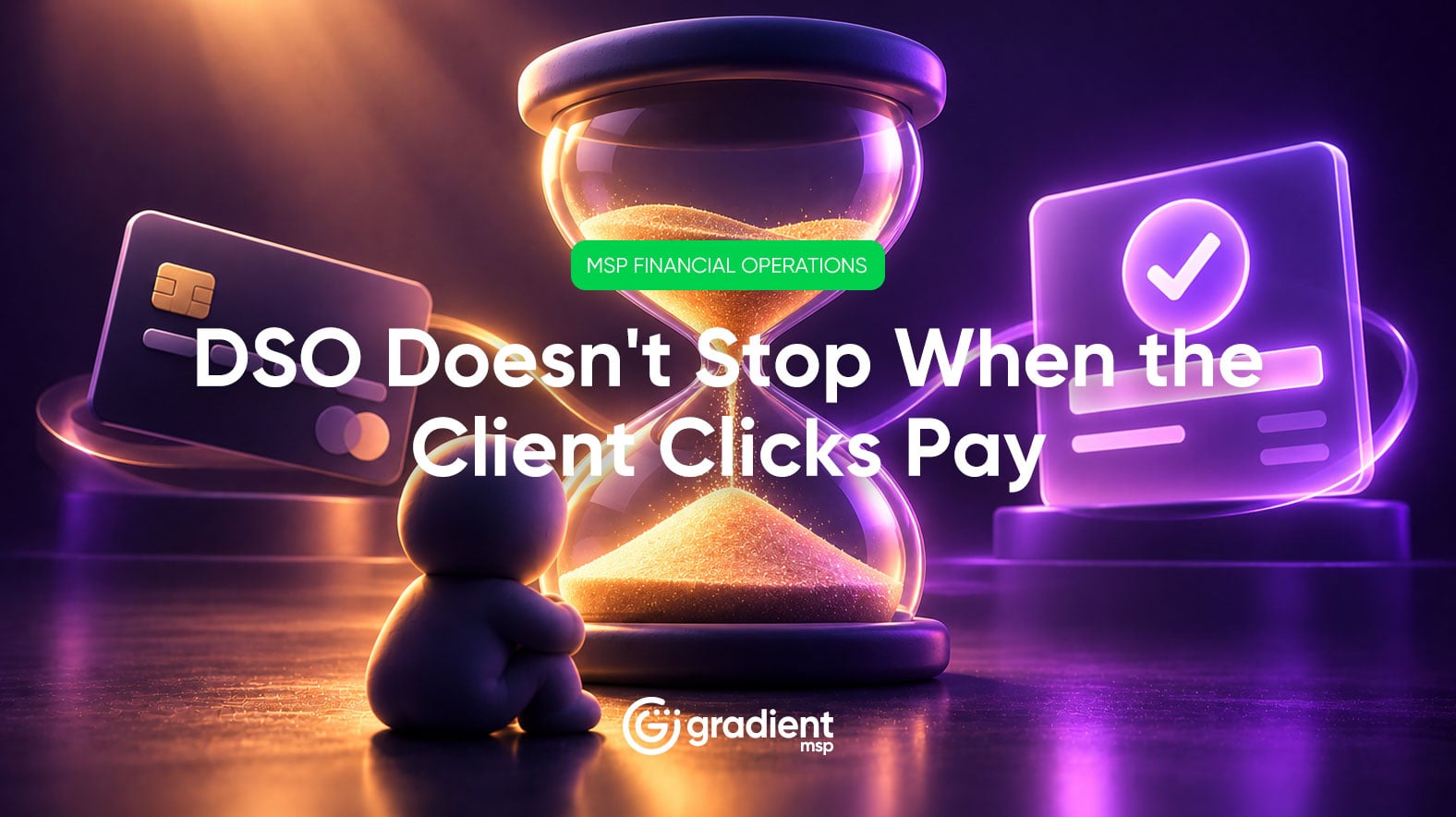 Days Sales Outstanding is the metric MSPs use to measure how long it takes to collect payment. Most MSPs measure it wrong. DSO doesn't stop when the client pays — it stops when the money lands in your account.